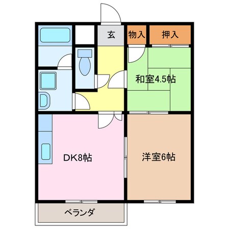 アーバンポイント鳴海の物件間取画像